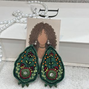 گوشواره جواهر دوزی