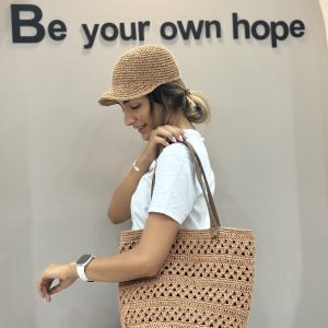 کیف رافیا دارچینی